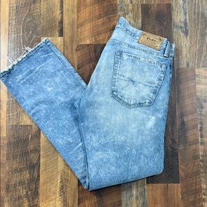 Polo Ralph Lauren Varick Slim Straight Distressed Jeans Blue 32x32